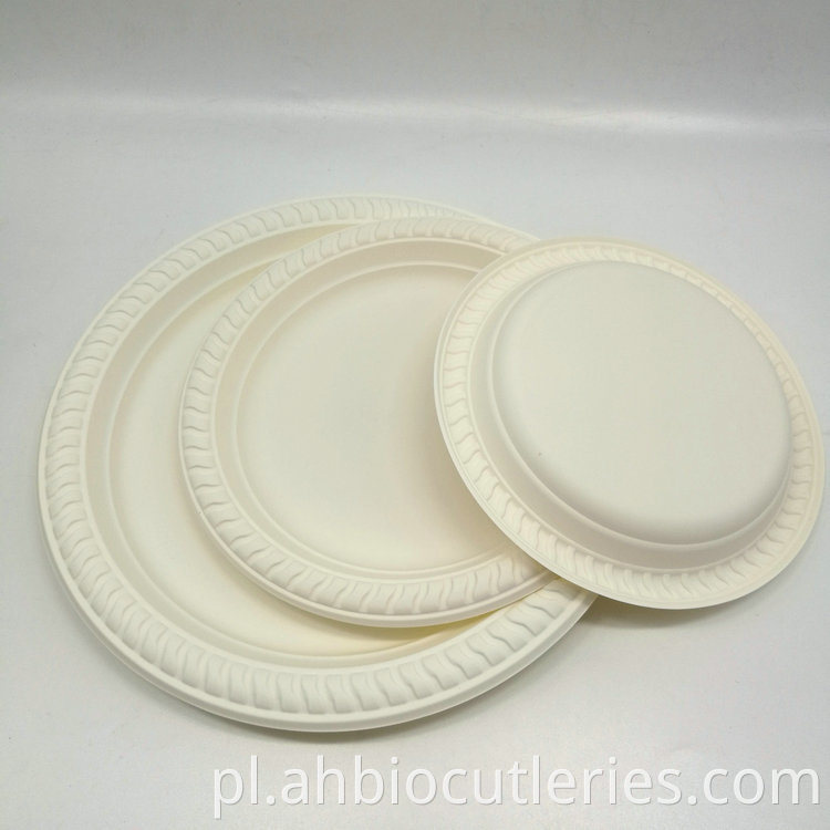 Disposable Biodegradable Cornstarch Plate 6 7 9oz Jpg
